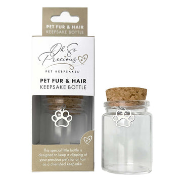 Pet Fur, Hair & Ashes Keepsake Bottle